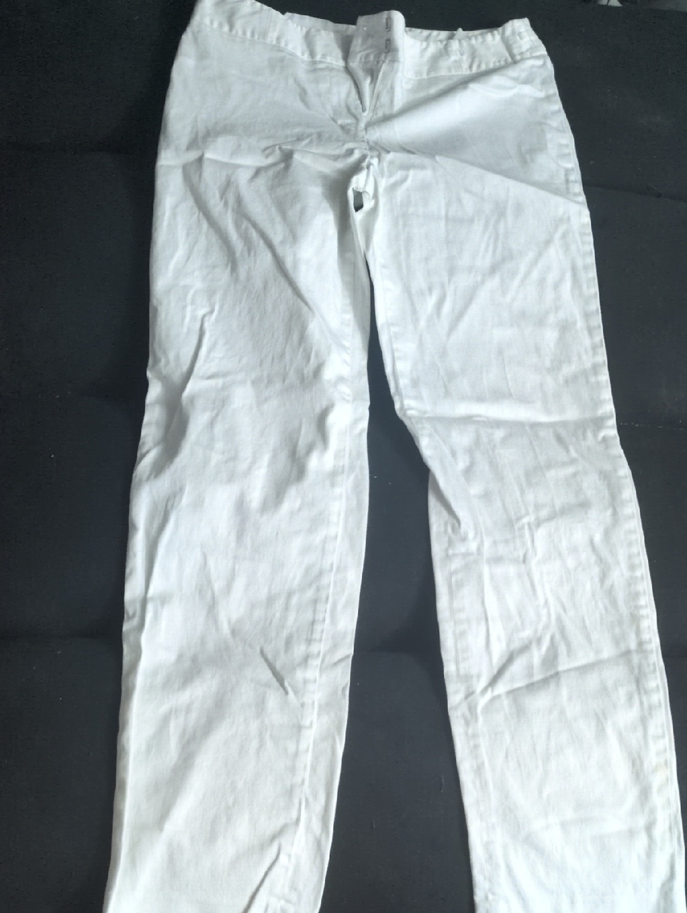 Men's White Casual Stretch Pants